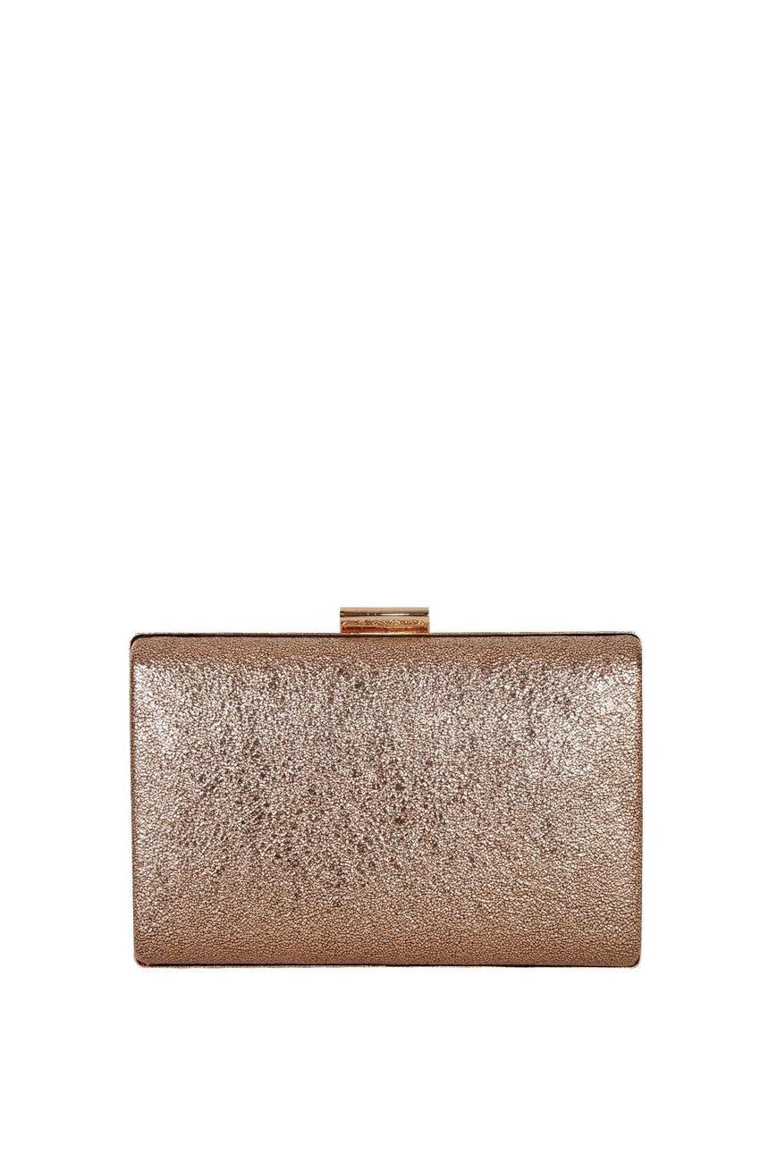 Axpe Metal Tokalı Abiye Çanta Pudra