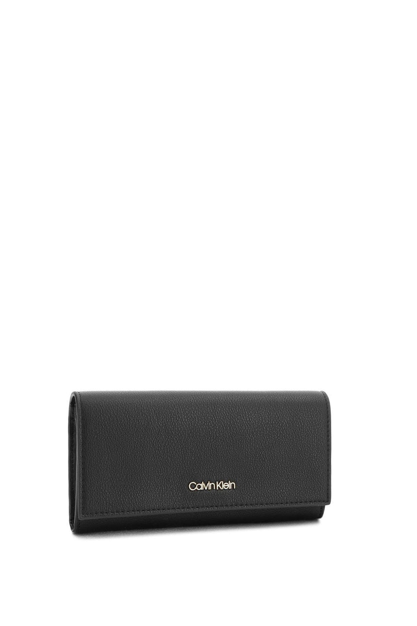 Calvin Klein Step Up Large Trifold Kadın Cüzdanı Black
