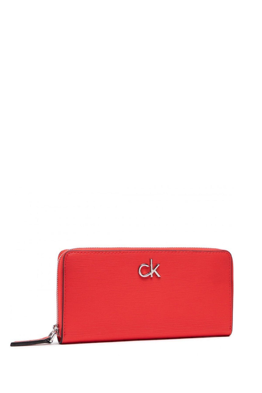 Calvin Klein Z/A Wallet Lg Wave Pu Kadın Cüzdanı Vibrant Coral