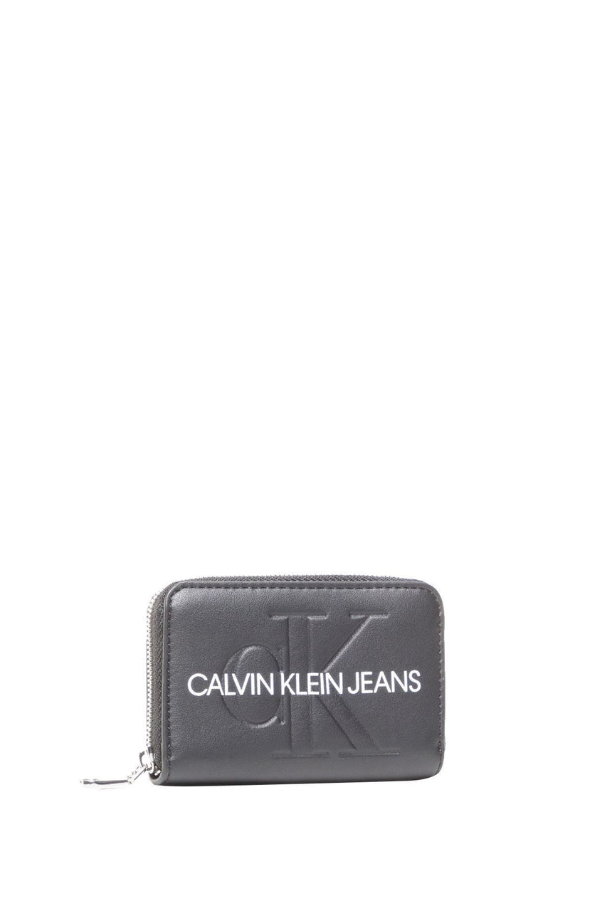 Calvin Klein Accordion Zip Around Kadın Cüzdanı Black