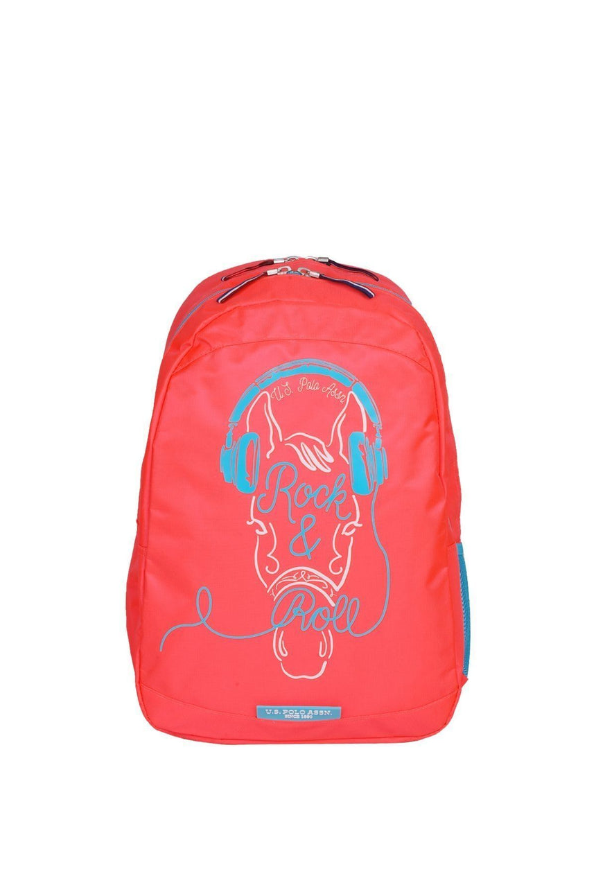 U.s Polo Assn. 2 Bölmeli Rock & Roll Sırt Çantası Nar Çiçeği
