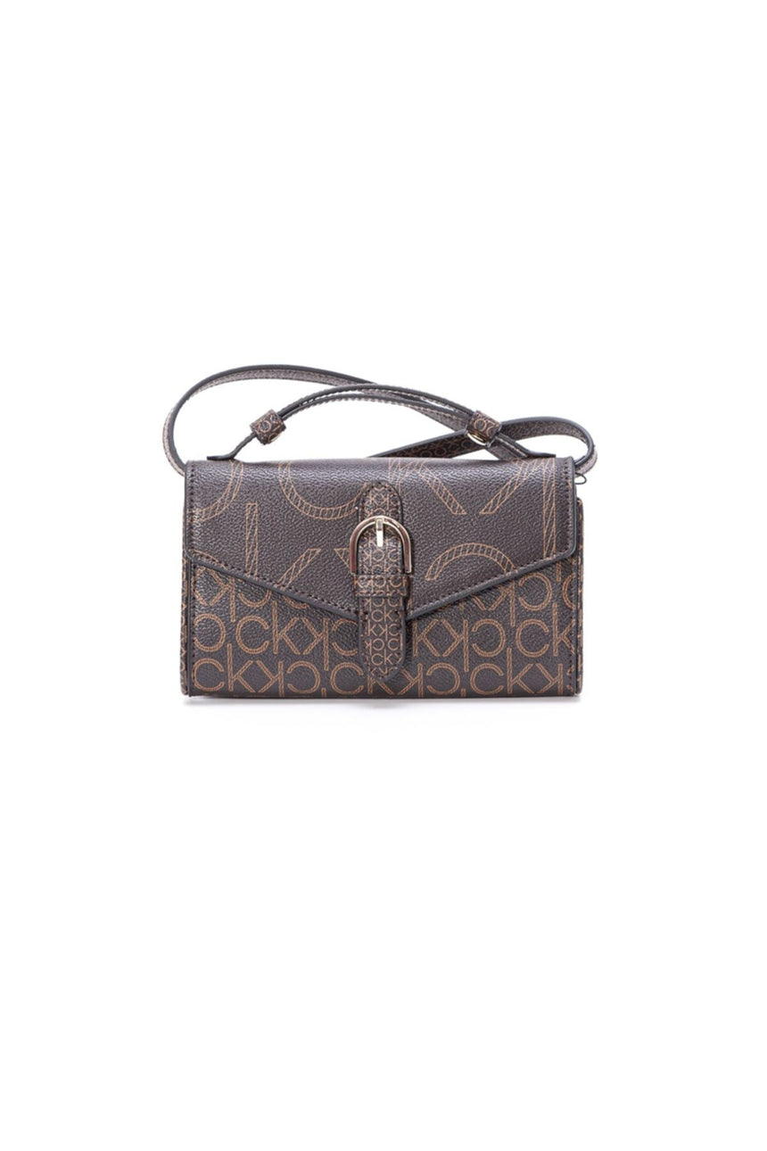 Calvin Klein Mono Scale Çapraz Askılı Kadın Çantası Brown Mono