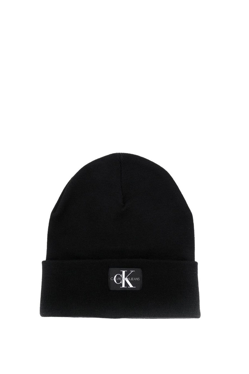 Calvin Klein J Monogram Beanie M Bere Black Beauty