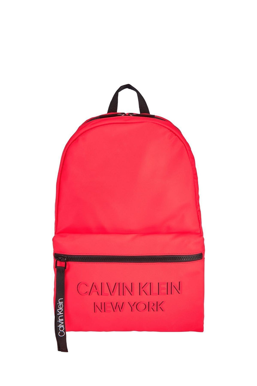 Calvin Klein Essential Nylon Erkek Sırt Çantası Hibi Red