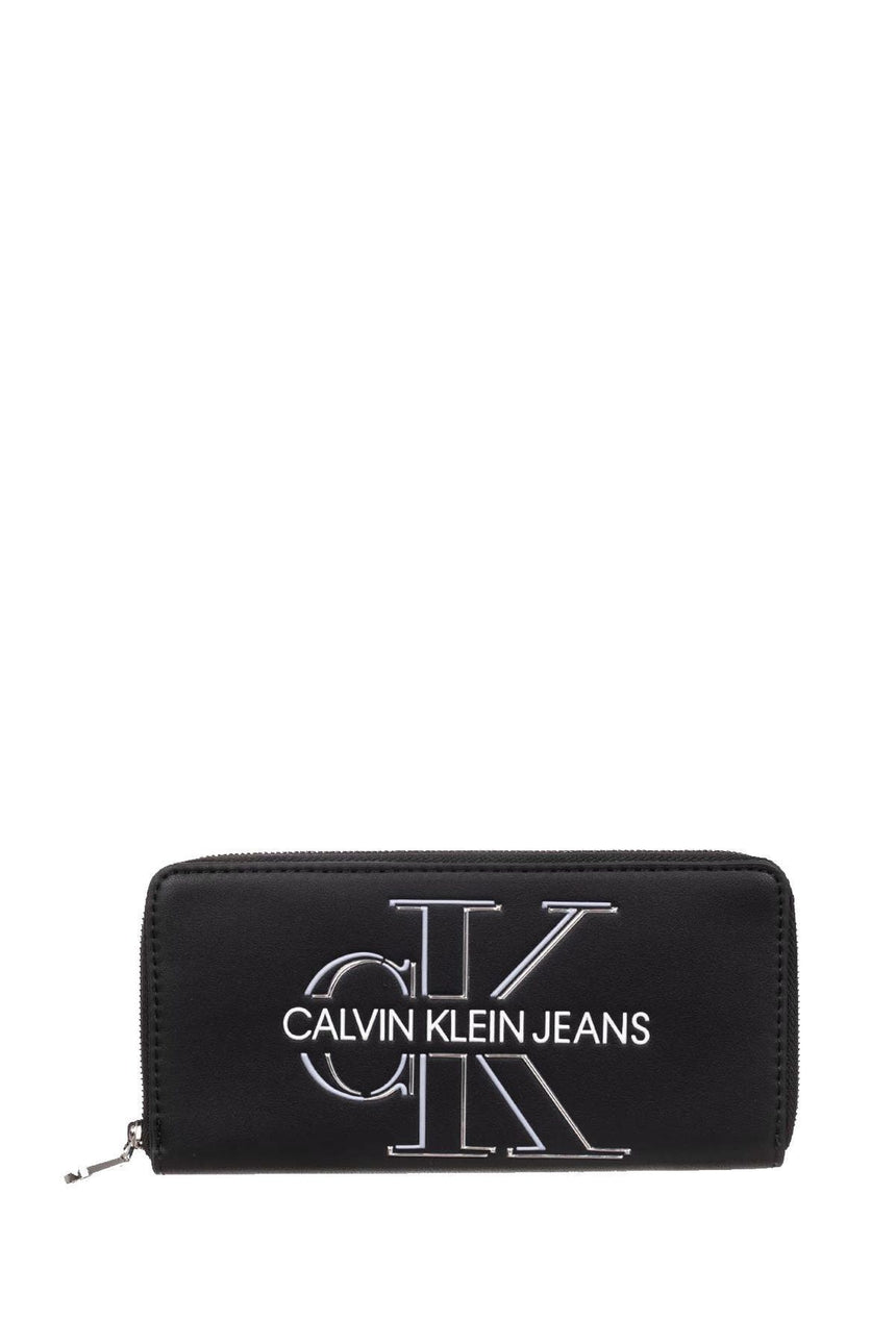 Calvin Klein Ckj Sculpted Mono Kadın Cüzdanı Black