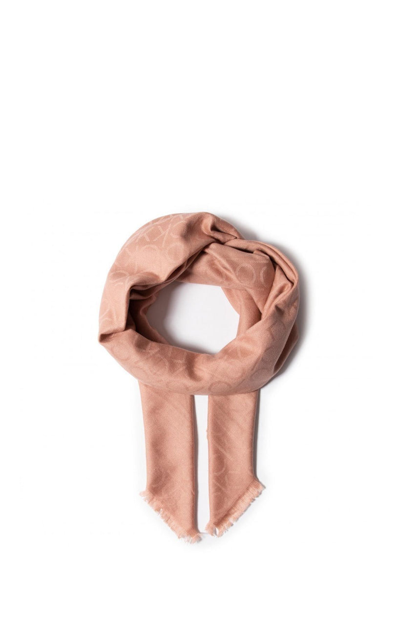 Calvin Klein Scarf Tonal 140X140 Kadın Şal Dusty Rose Mono Mix