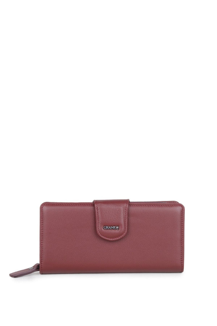 Grande 3 Blok Kadın El Portföyü Bordo