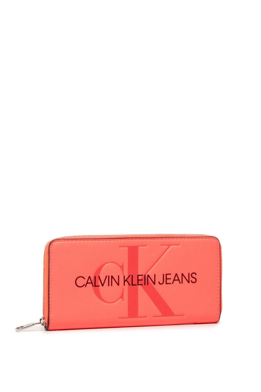 Calvin Klein Zip Around Kadın Cüzdanı Fluo Pink