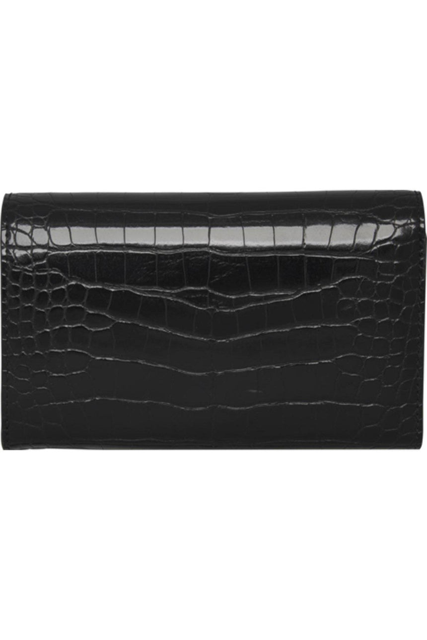 Tommy Hilfiger Th Lock Med Flap Kadın Cüzdanı Black