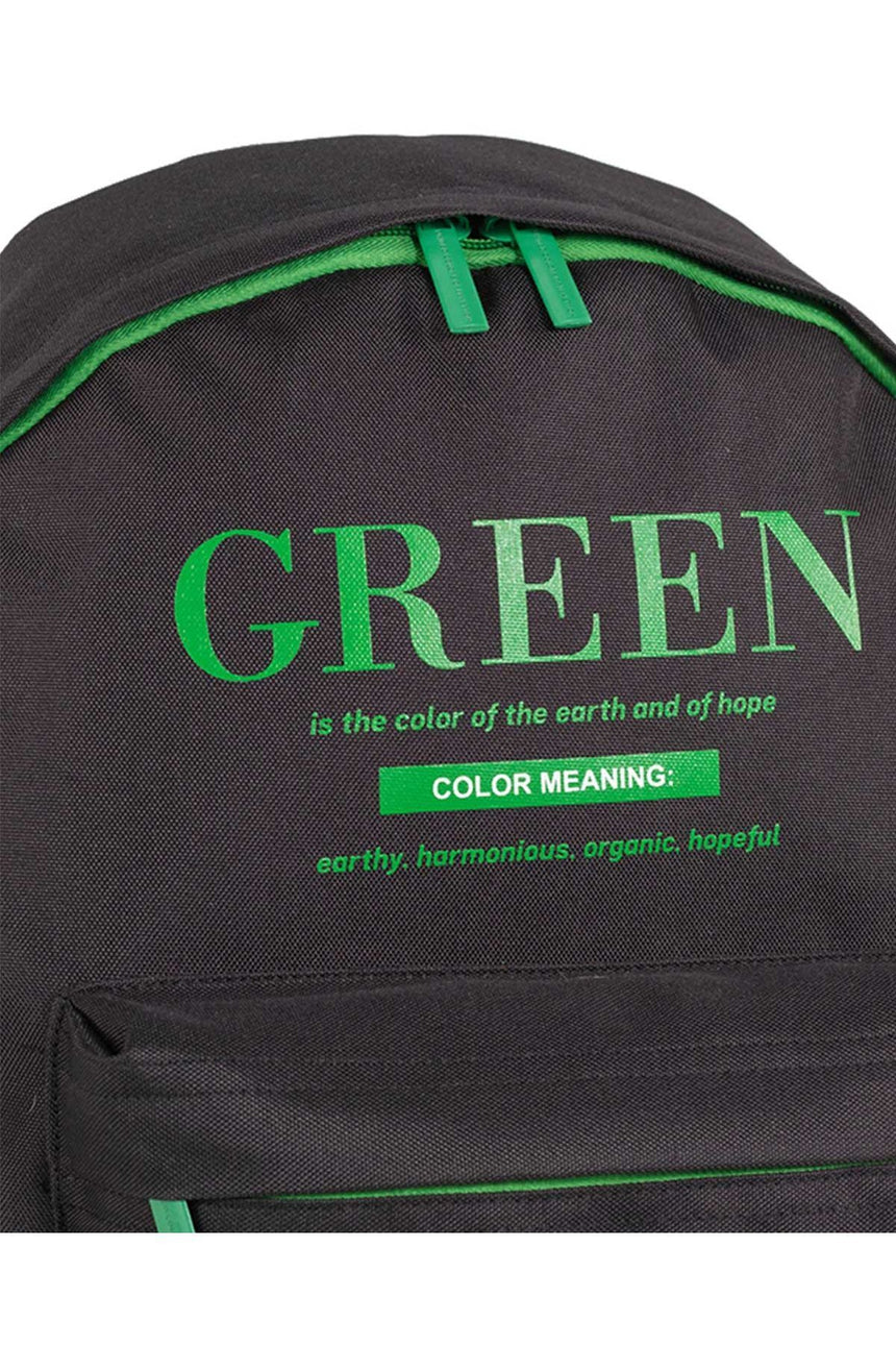 Benetton United Colors Çift Bölmeli Sırt Çantası Siyah