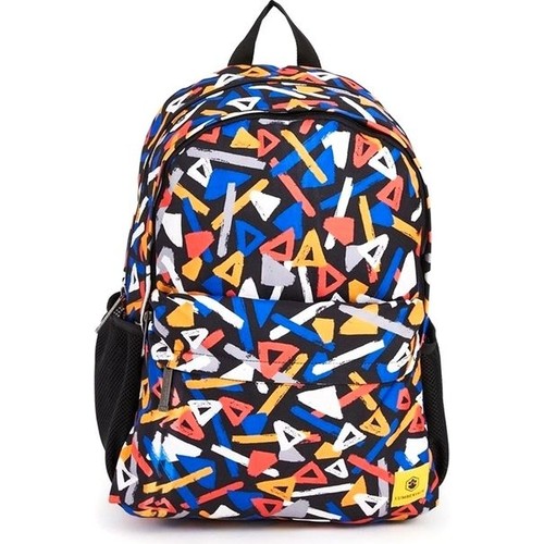 Lumberjack Desenli Sırt Çantası Renkli