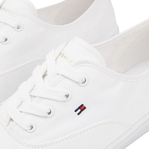Tommy Hilfiger Essential Kesha Lace Vulcanized Kadın Sneaker Beyaz