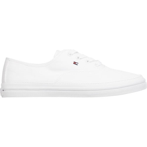 Tommy Hilfiger Essential Kesha Lace Vulcanized Kadın Sneaker Beyaz