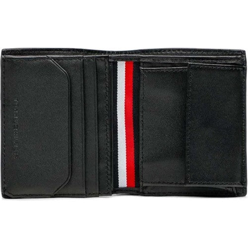 Tommy Hilfiger Business Leather Dikey Erkek Cüzdanı Siyah