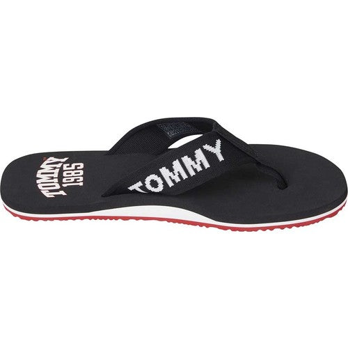 Tommy Hilfiger Flip Flops Slide Parmak Arası Erkek Terlik Siyah