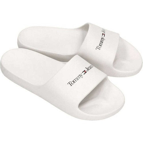 Tommy Hilfiger Flip Flops Slide Kadın Terlik Beyaz