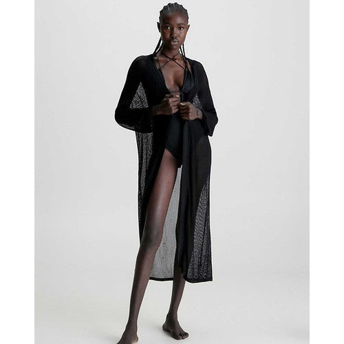 Calvin Klein Cover Ups Kadın Kaftan Black