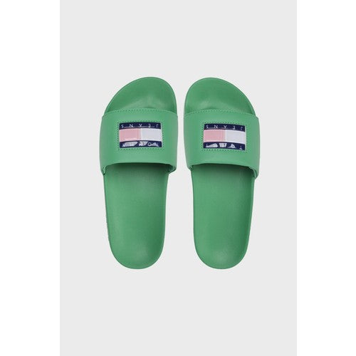 Tommy Hilfiger Flip Flops Slide Kadın Terlik Green