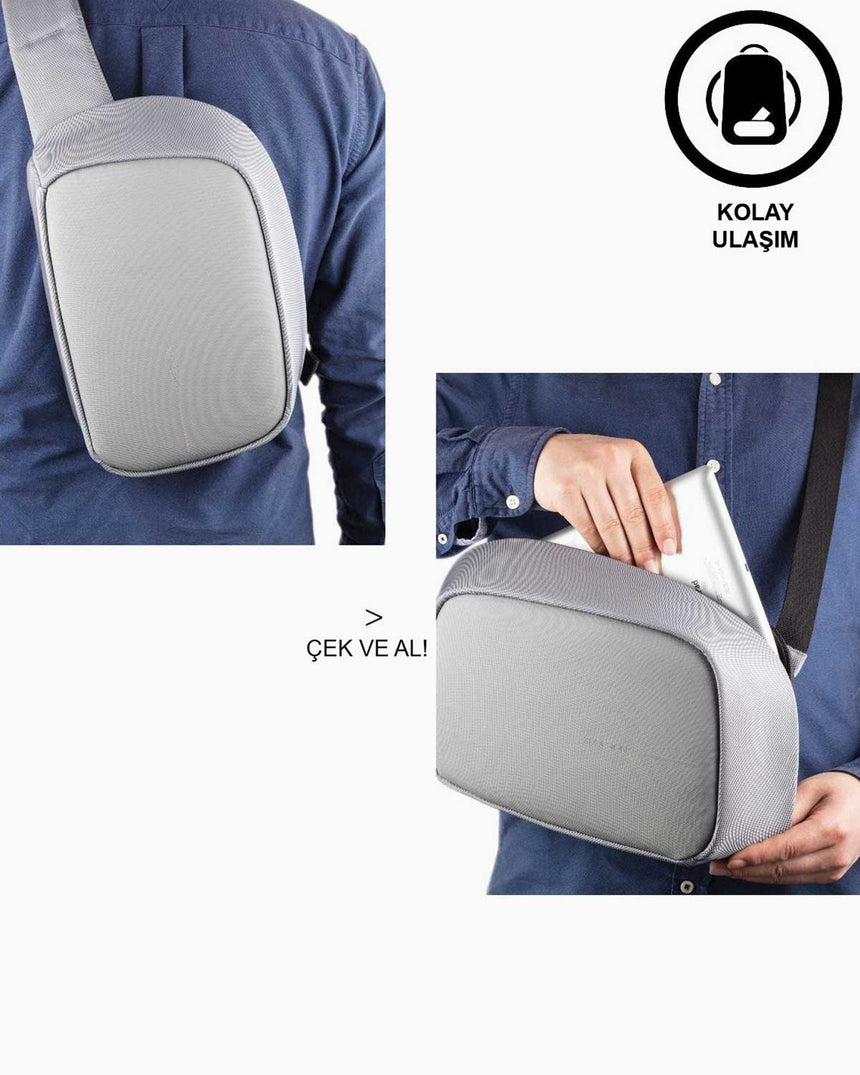 XD Design Bobby Sling Body Bag Grey