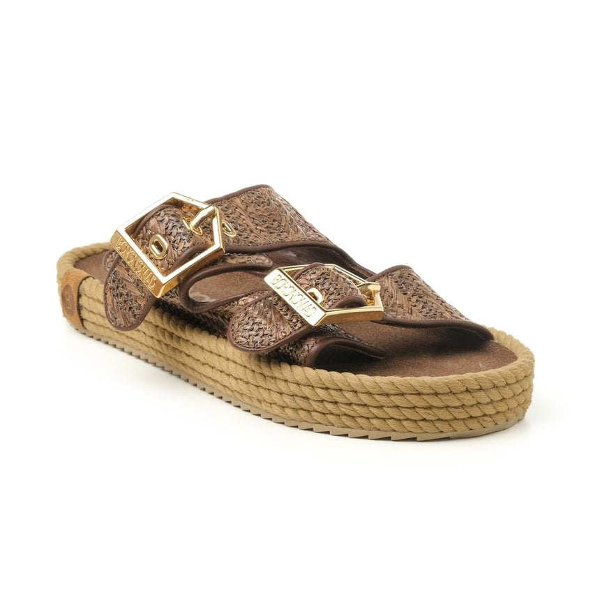 Bohonomad Sydney Kadın Terlik Hasır Kahve