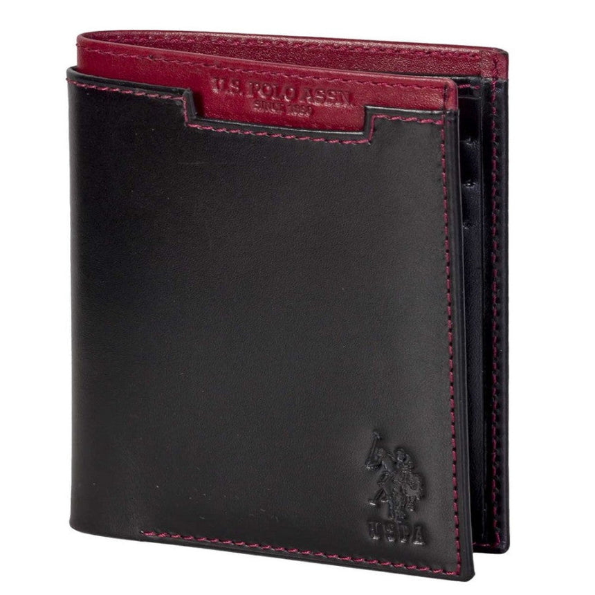 Us Polo Assn Likra Deri Erkek Cüzdanı Siyah