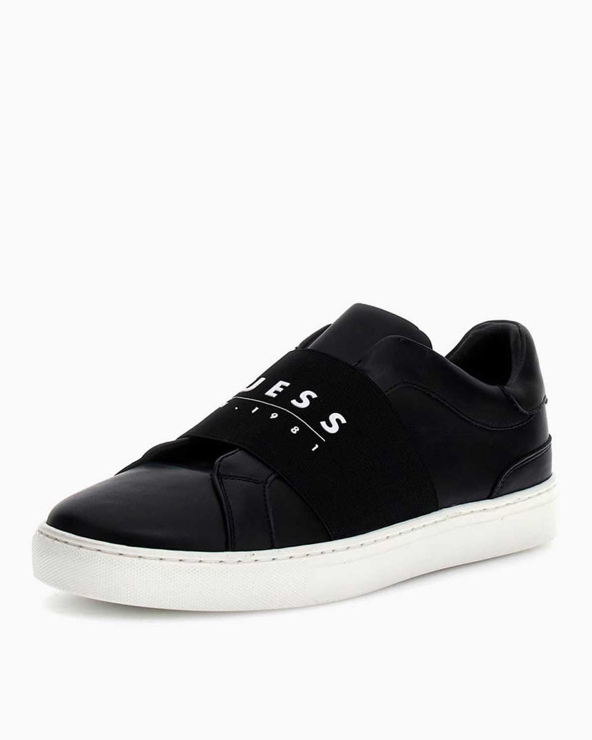 Guess Tosli Ön Logo Detaylı Sneaker Black / White