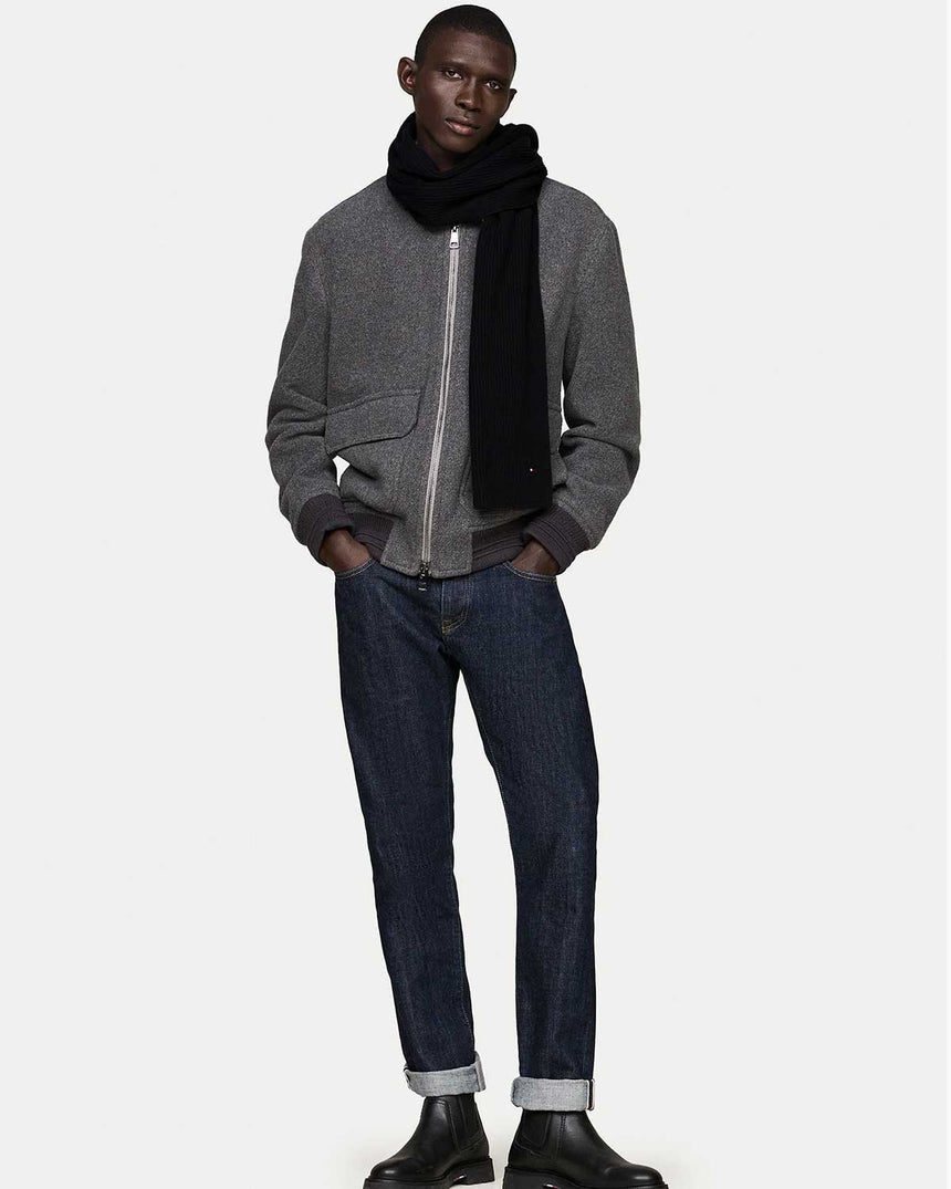 Tommy Hilfiger Flag Pima Cash Atkı Black