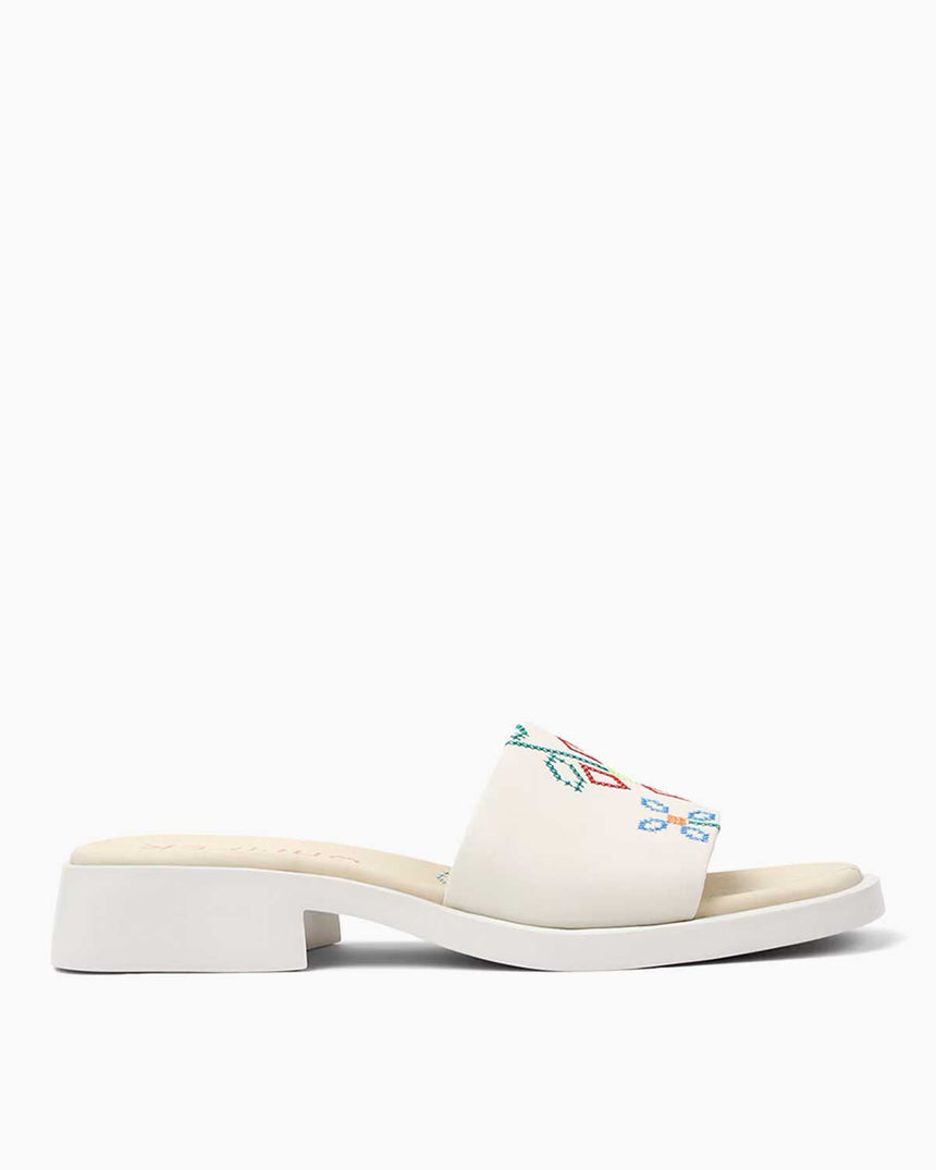 Camper Tws Deri Terlik Beyaz