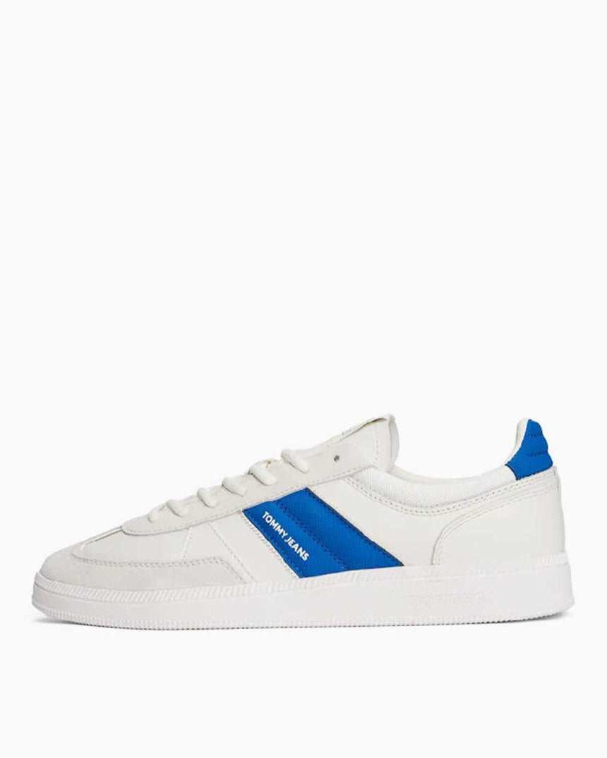 Tommy Hilfiger The Greenwich Edge Süet Erkek Sneaker Ecru/Vibrant Indigo