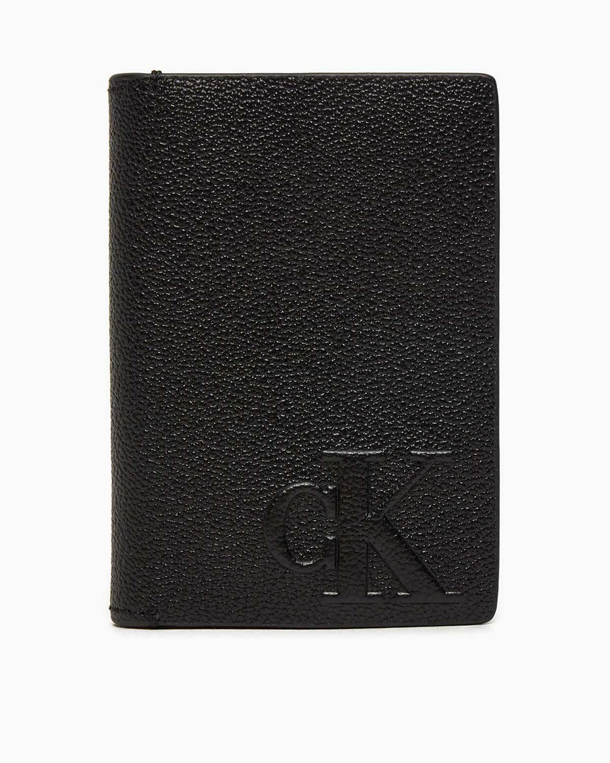Calvin Klein Emboss Compact Bifold Dikey Cüzdan