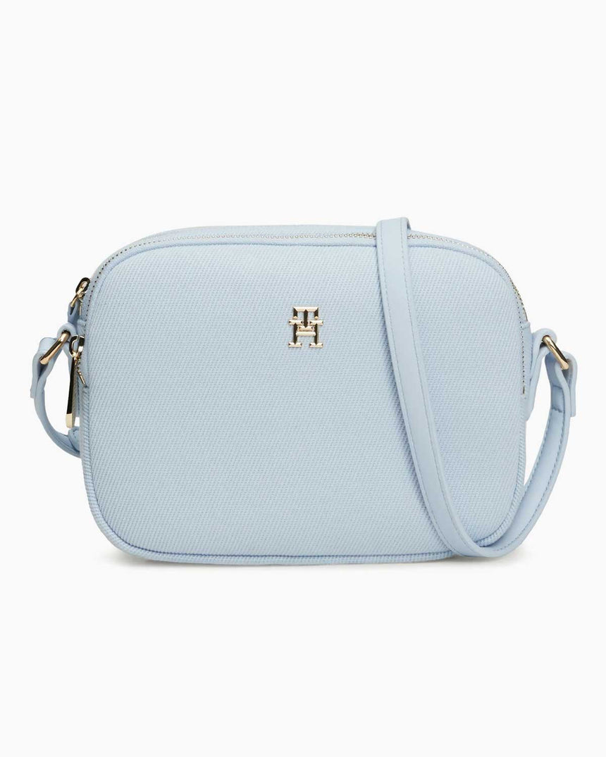 Tommy Hilfiger Poppy Canvas Crossover Çapraz Askılı Çanta Breezy Blue