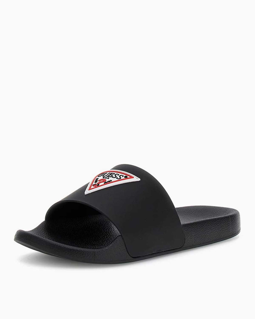 Guess Ön Logo Yazılı Terlik Black