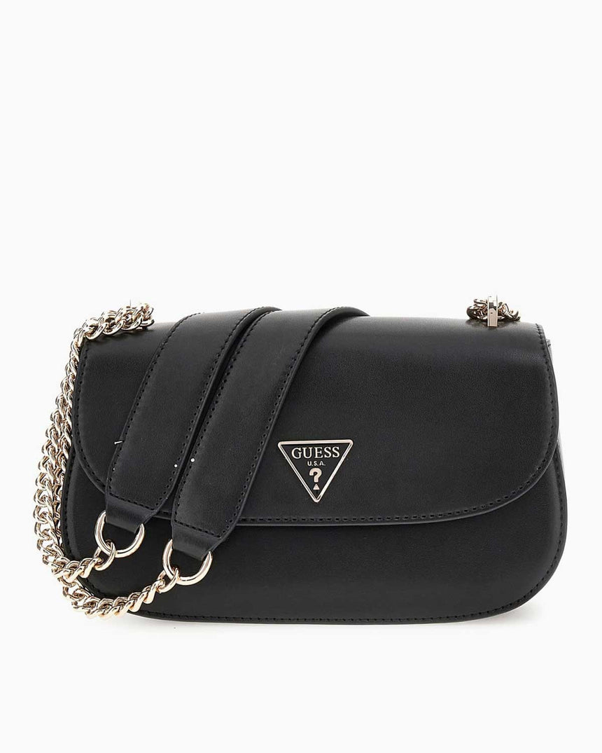 Guess Daryna Convertible Mıknatıs Kapaklı Omuz Çantası Black