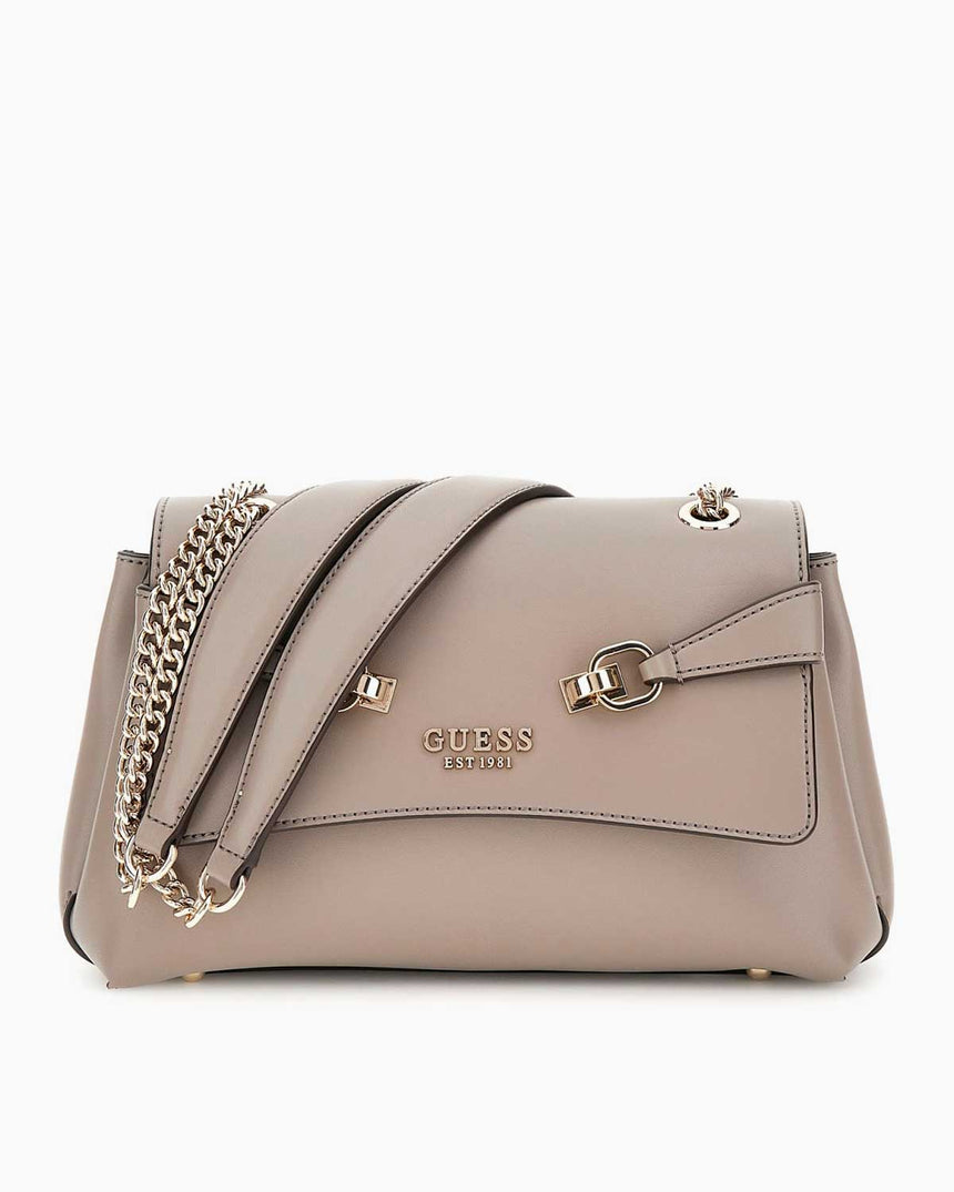Guess Lorelei Convertible Zincirli Çapraz Askılı Çanta Dark Taupe