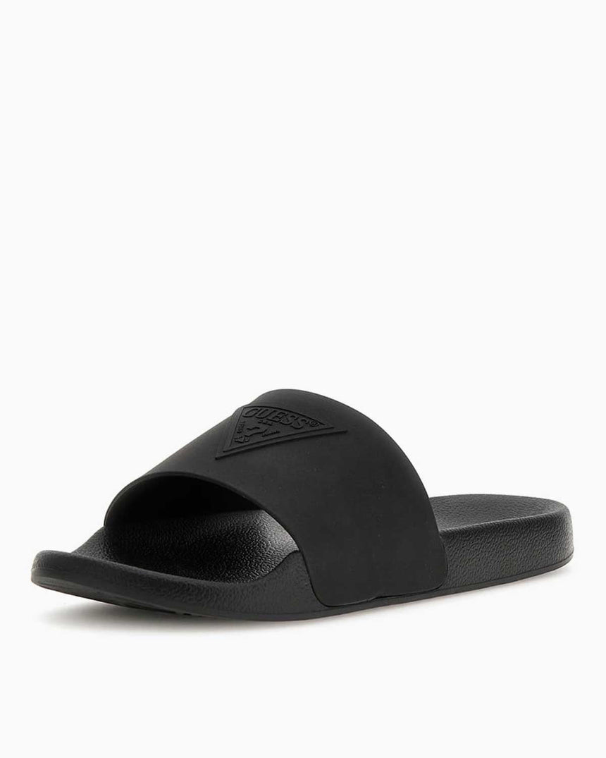 Guess Logo Plaj Terlik Black