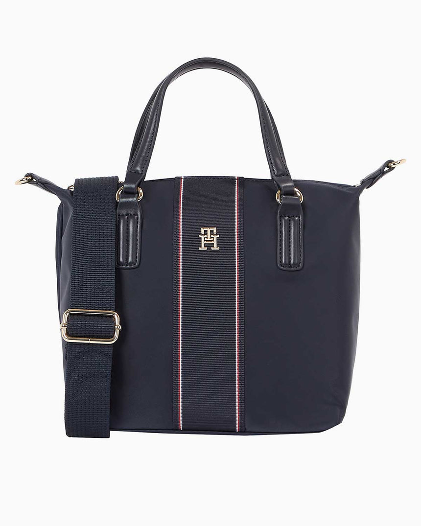 Tommy Hilfiger Poppy Small Tote Corp El Çantası Space Blue Corp