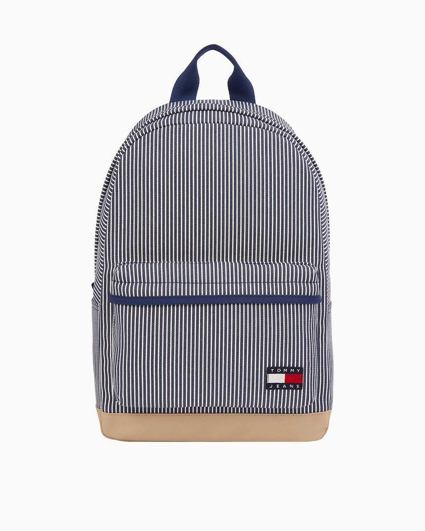 Tommy Hilfiger Ess Daily Stripe Backpack Sırt Çantası Hickory Stripe