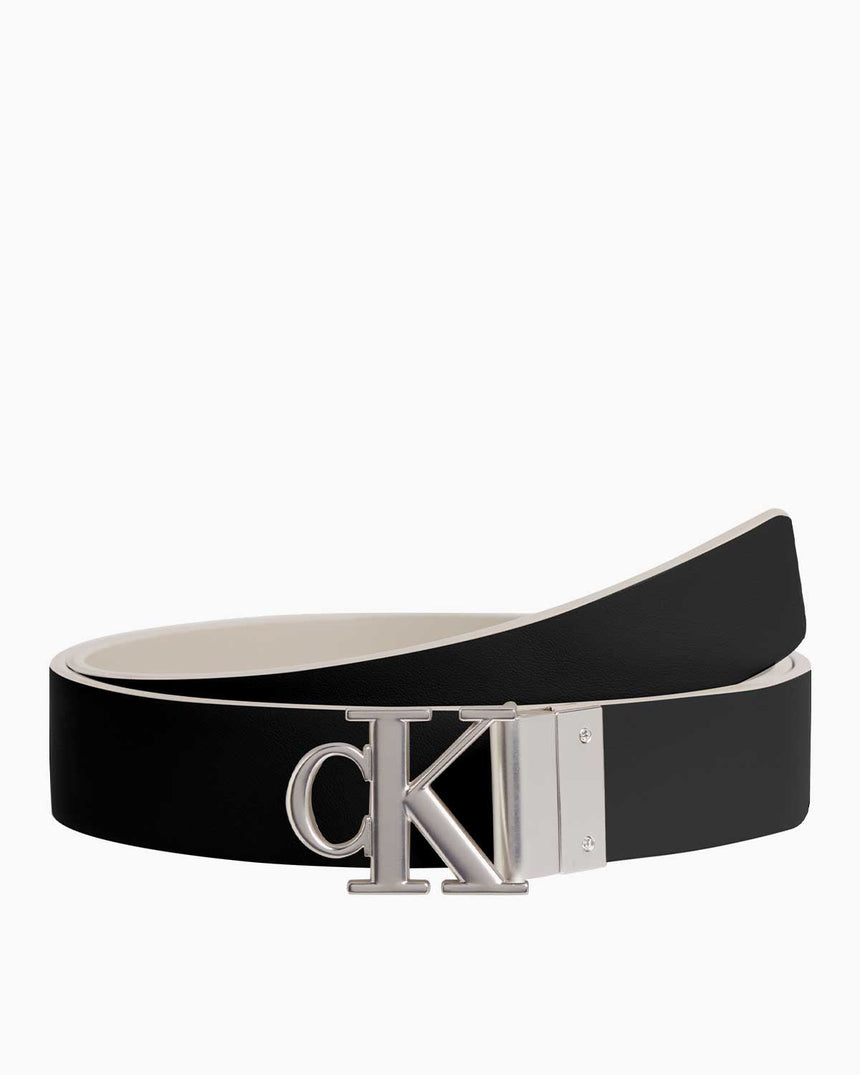 Calvin Klein Mono Logolu Kemer Crockery/Black