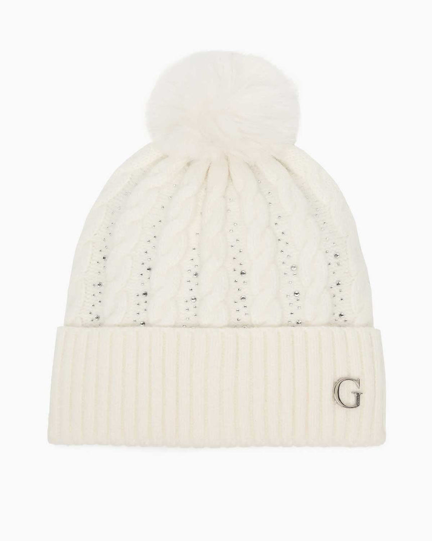 Guess Knittedd Kadın Bere White