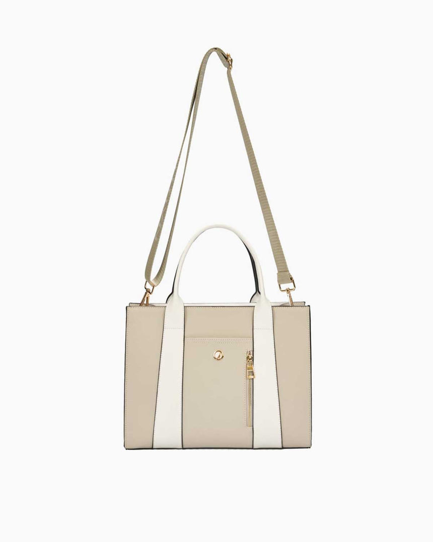 Nautica Uzun Askılı Detaylı Omuz Çantası Taş