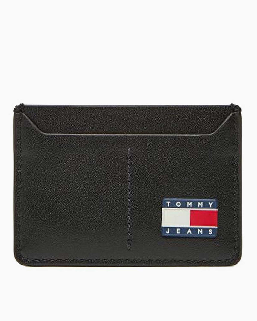 Tommy Hilfiger Heritage Deri Erkek Kartlık Black