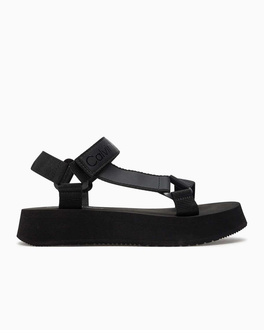 Calvin Klein Velcro Flat Sandalet Black