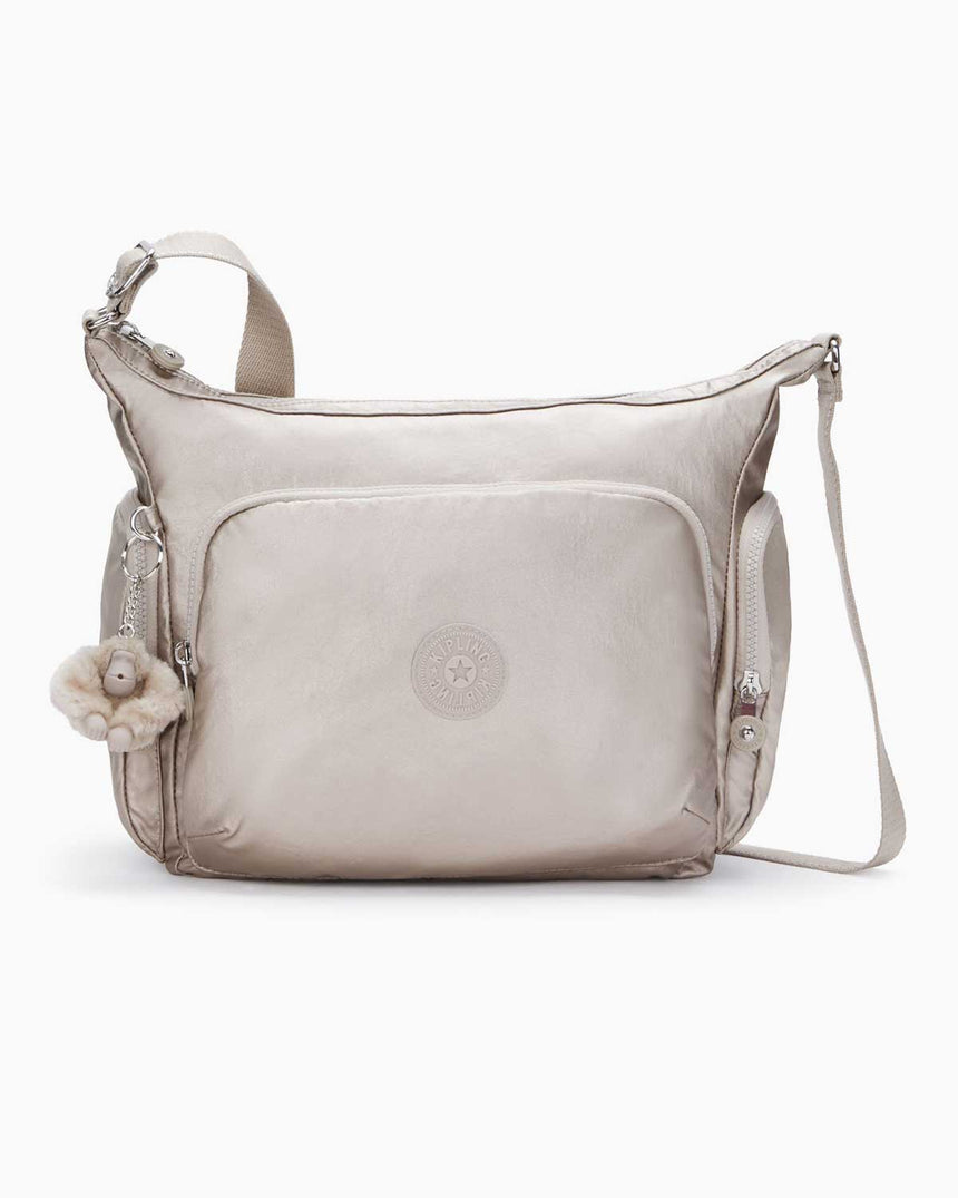 Kipling Gabbie Basic Plus Çarpaz Askılı Çanta Metallic Glow
