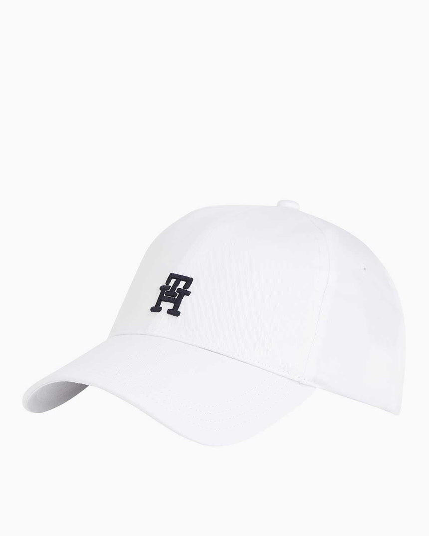 Tommy Hilfiger Logolu 6 Panel Şapka Th Optic White