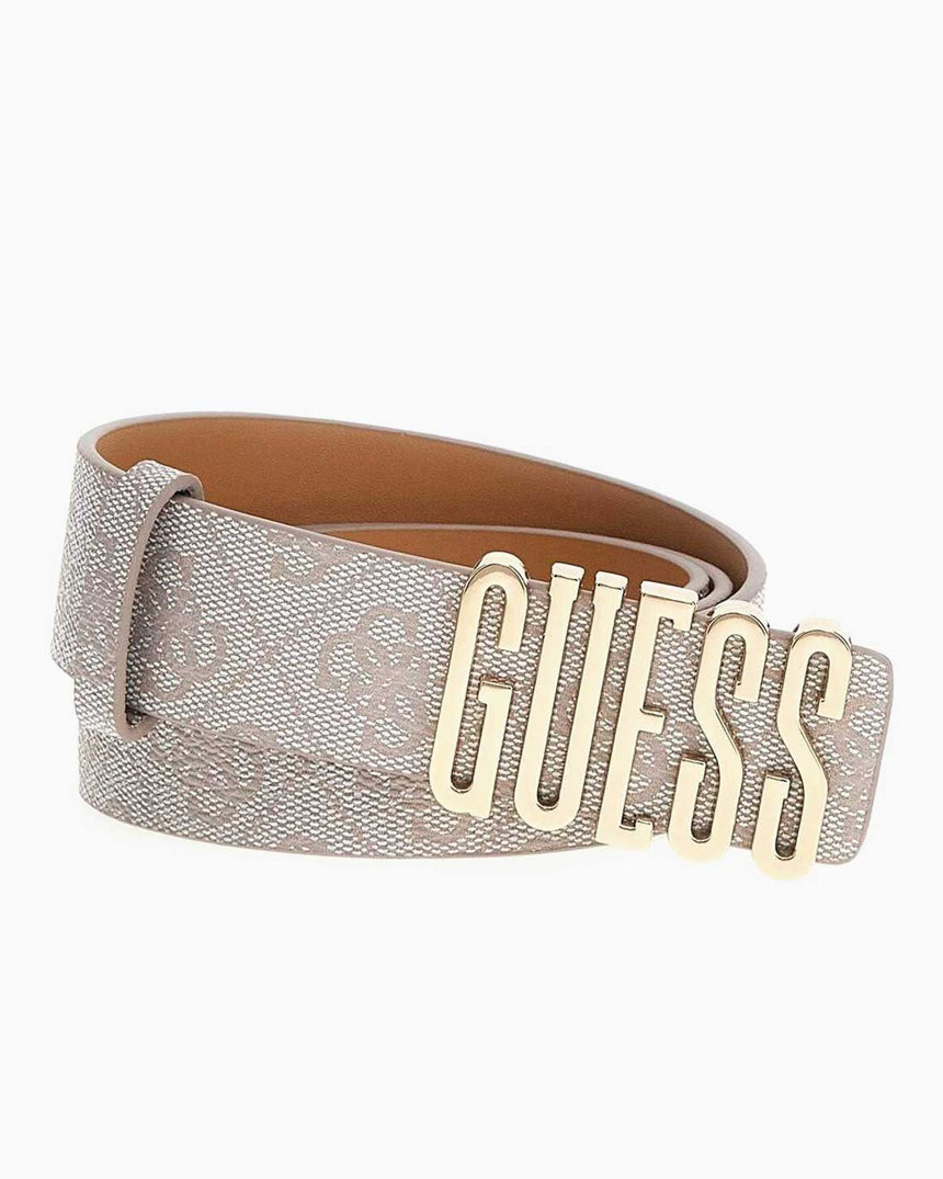 Guess Noelle Monogram Baskılı Kemer Dove Logo