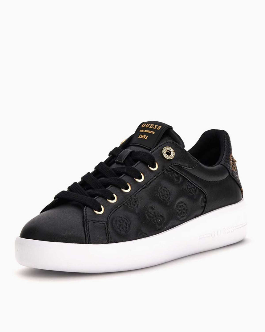 Guess Ronii Logo Detaylı Sneaker Black Brass