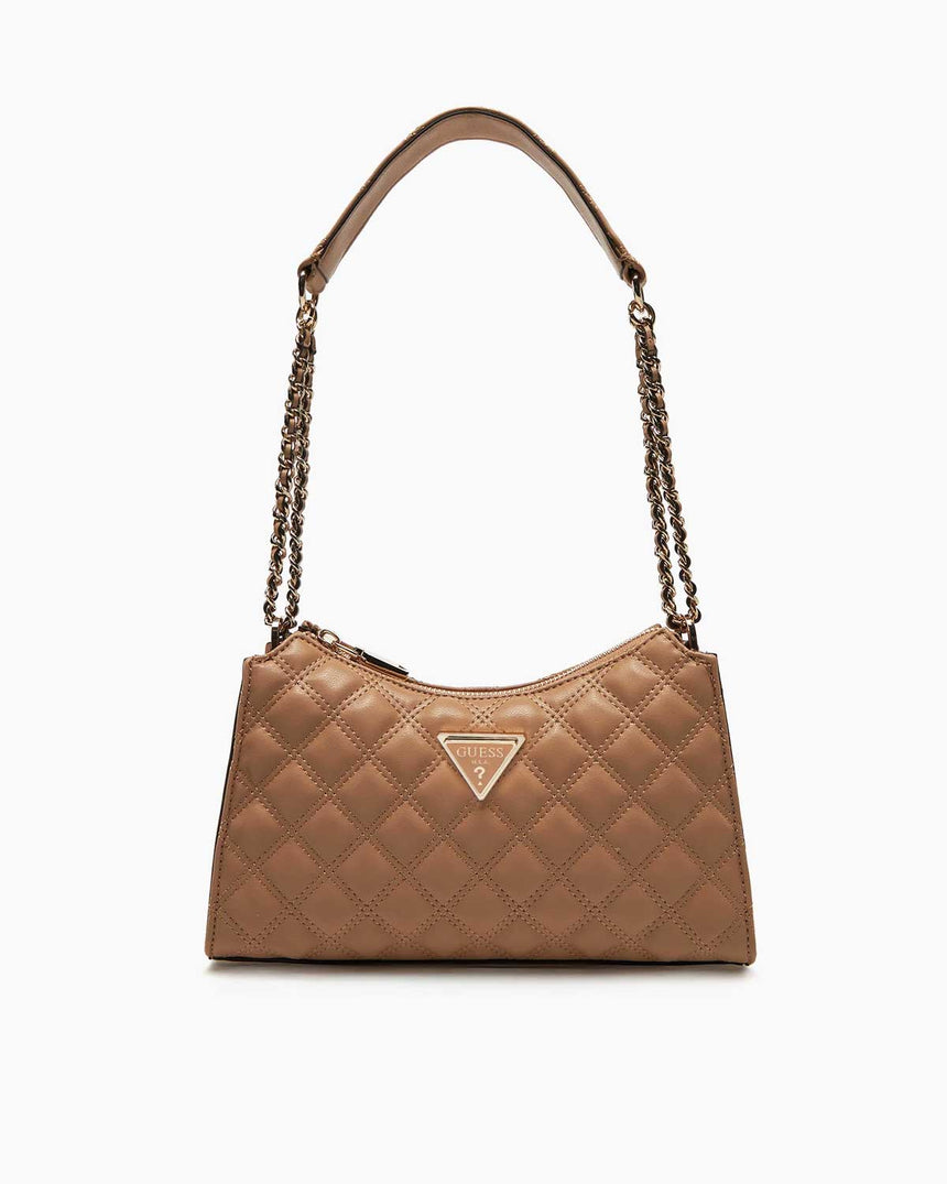 Guess Giully Zincir Detaylı Omuz Çantası Beige