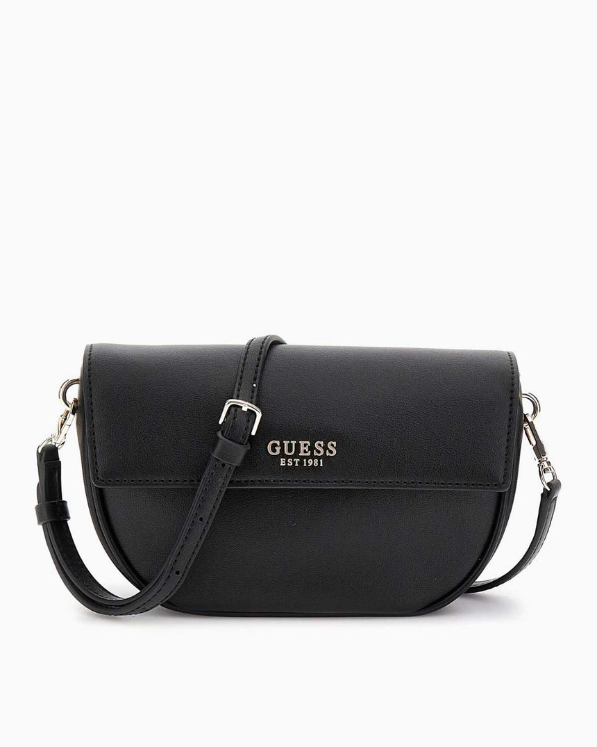 Guess Cerelia Flap Logolu Omuz Çantası Black