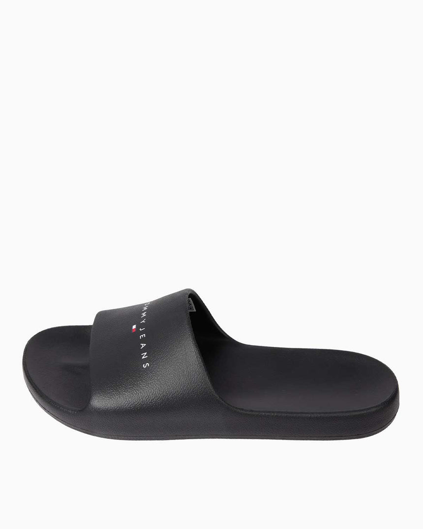 Tommy Hilfiger Logolu Basic Terlik Black