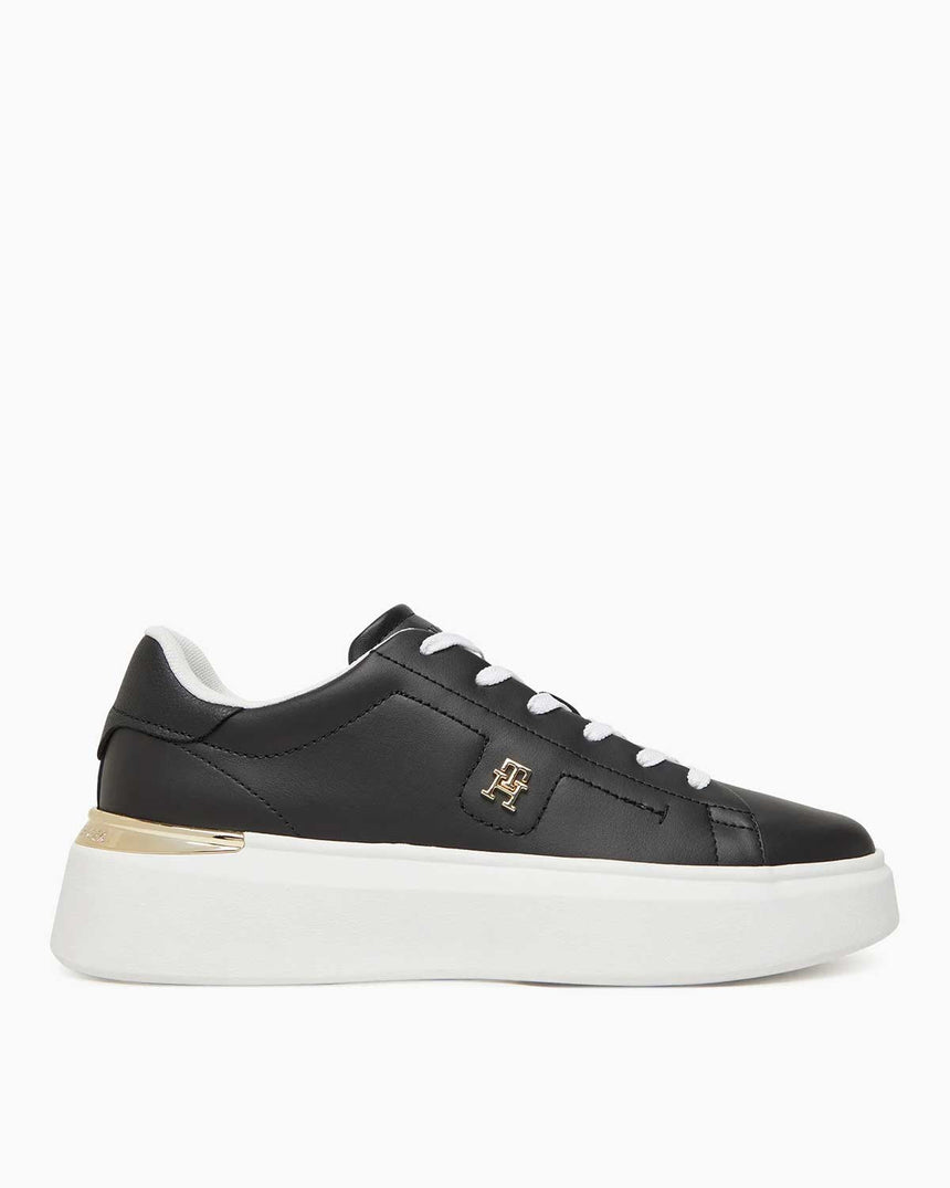 Tommy Hilfiger Estefania Yüksek Topuklu Kadın Şık Kort Sneaker Black